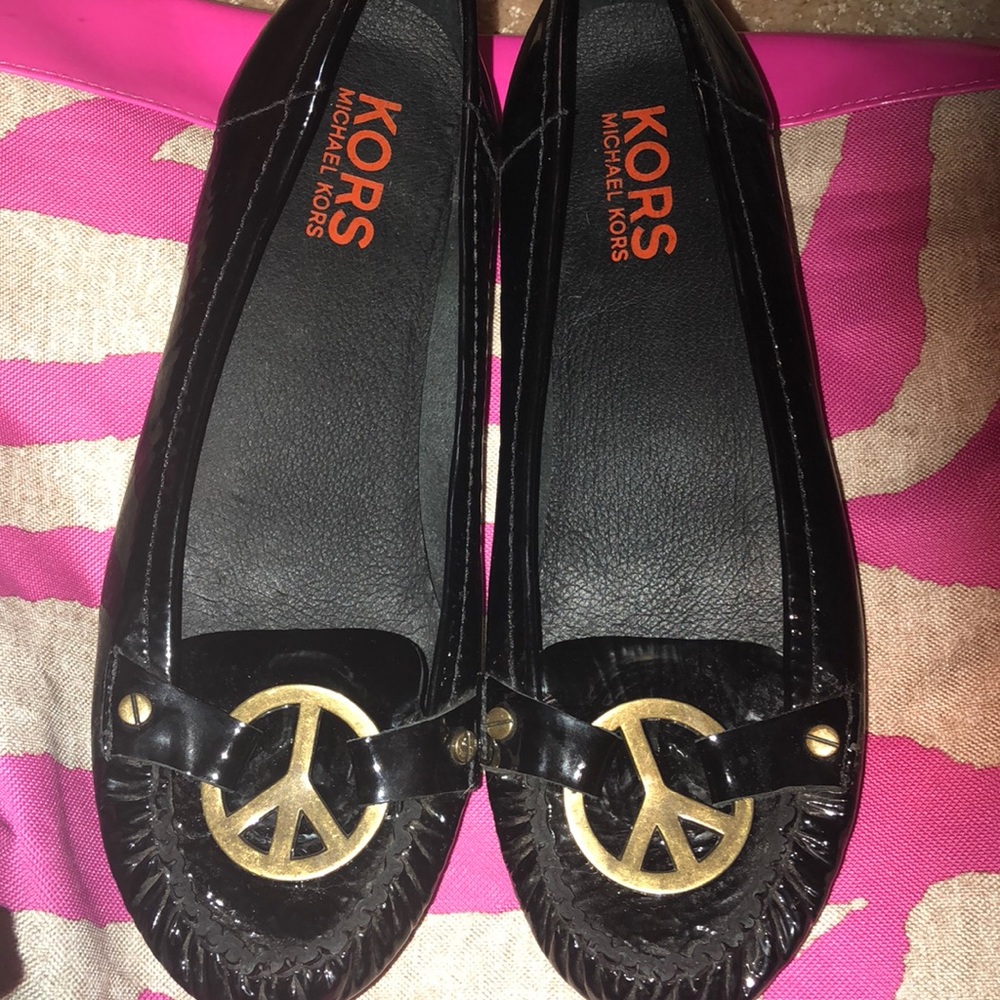 Authentic Michael Kors Peace Flats.
